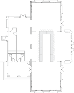 П-образная рассадка