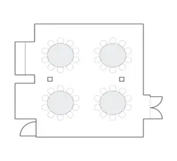 โต๊ะกลมแบบ Banquet