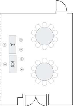 โต๊ะกลมแบบ Banquet