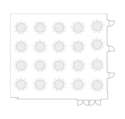 โต๊ะกลมแบบ Banquet