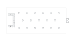 En mesitas de cóctel circulares