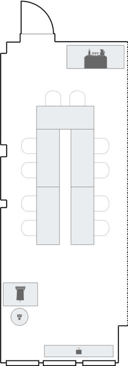 П-образная рассадка