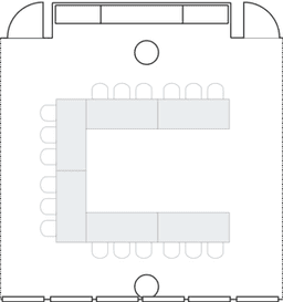 П-образная рассадка