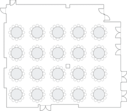 โต๊ะกลมแบบ Banquet