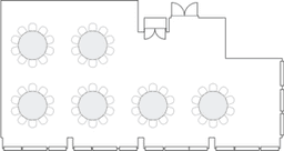 โต๊ะกลมแบบ Banquet