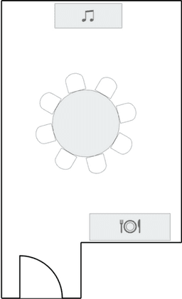 โต๊ะกลมแบบ Banquet