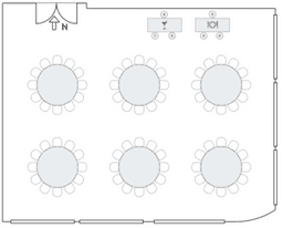 Banket yuvarlak masa