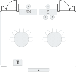 Semicírculos crecientes (Cabaret)