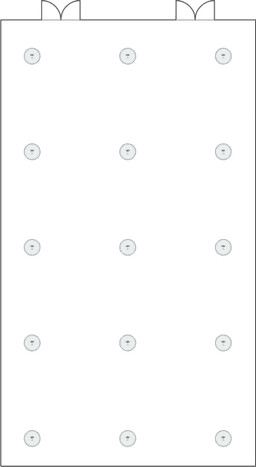 En mesitas de cóctel circulares