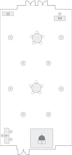 Mesas redondas de coquetel
