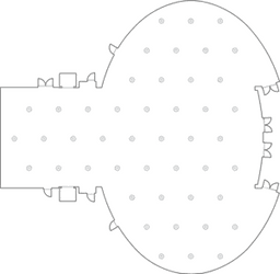 En mesitas de cóctel circulares