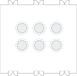 โต๊ะกลมแบบ Banquet