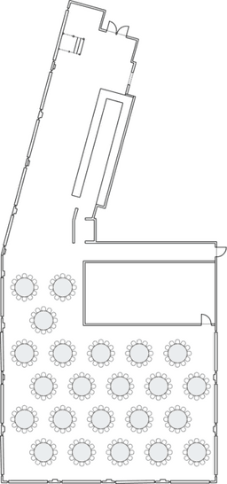 โต๊ะกลมแบบ Banquet