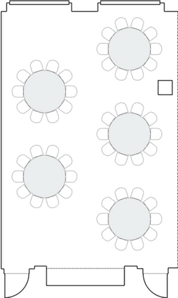 โต๊ะกลมแบบ Banquet