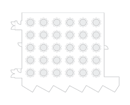 Mesas redondas de banquete