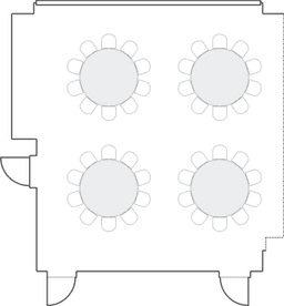 โต๊ะกลมแบบ Banquet