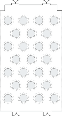 โต๊ะกลมแบบ Banquet