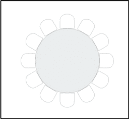 โต๊ะกลมแบบ Banquet