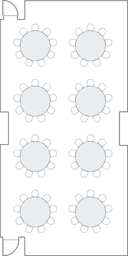 โต๊ะกลมแบบ Banquet