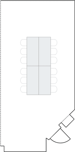 Configuração de sala de reuniões