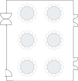โต๊ะกลมแบบ Banquet