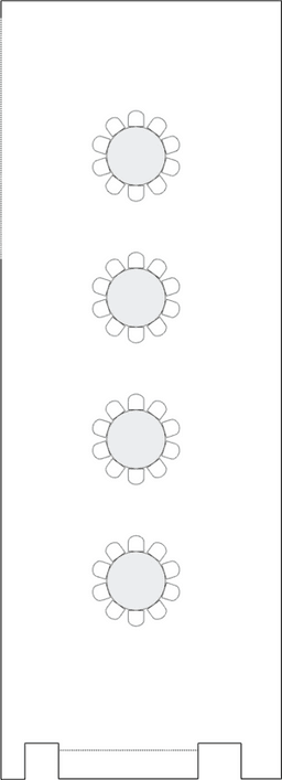 โต๊ะกลมแบบ Banquet