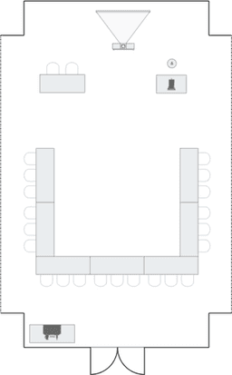 П-образная рассадка