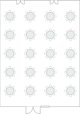 Banket yuvarlak masa