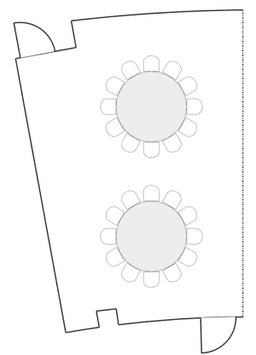 โต๊ะกลมแบบ Banquet