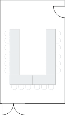 П-образная рассадка
