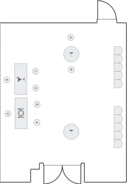 โต๊ะกลมแบบ Cocktail