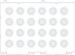 Mesas redondas de banquete