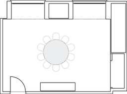 โต๊ะกลมแบบ Banquet