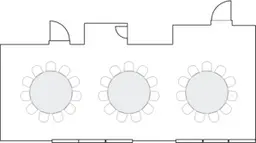 โต๊ะกลมแบบ Banquet