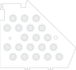 โต๊ะกลมแบบ Banquet