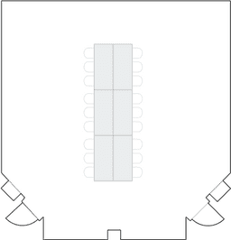 Configuração de sala de reuniões