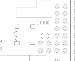 Mesas redondas de banquete