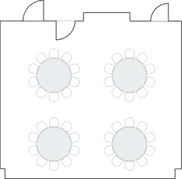 โต๊ะกลมแบบ Banquet