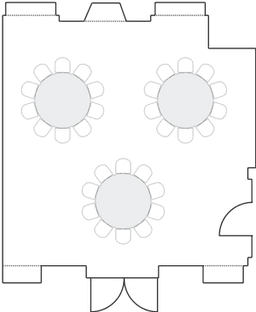 โต๊ะกลมแบบ Banquet