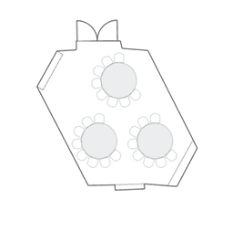 โต๊ะกลมแบบ Crescent (Cabaret)