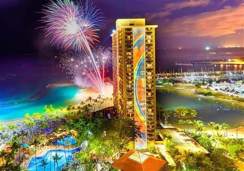 Friday Night Fireworks at Hilton Hawaiian Village