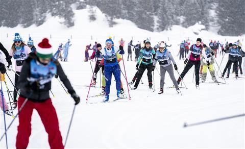 Guided cross-country skiing