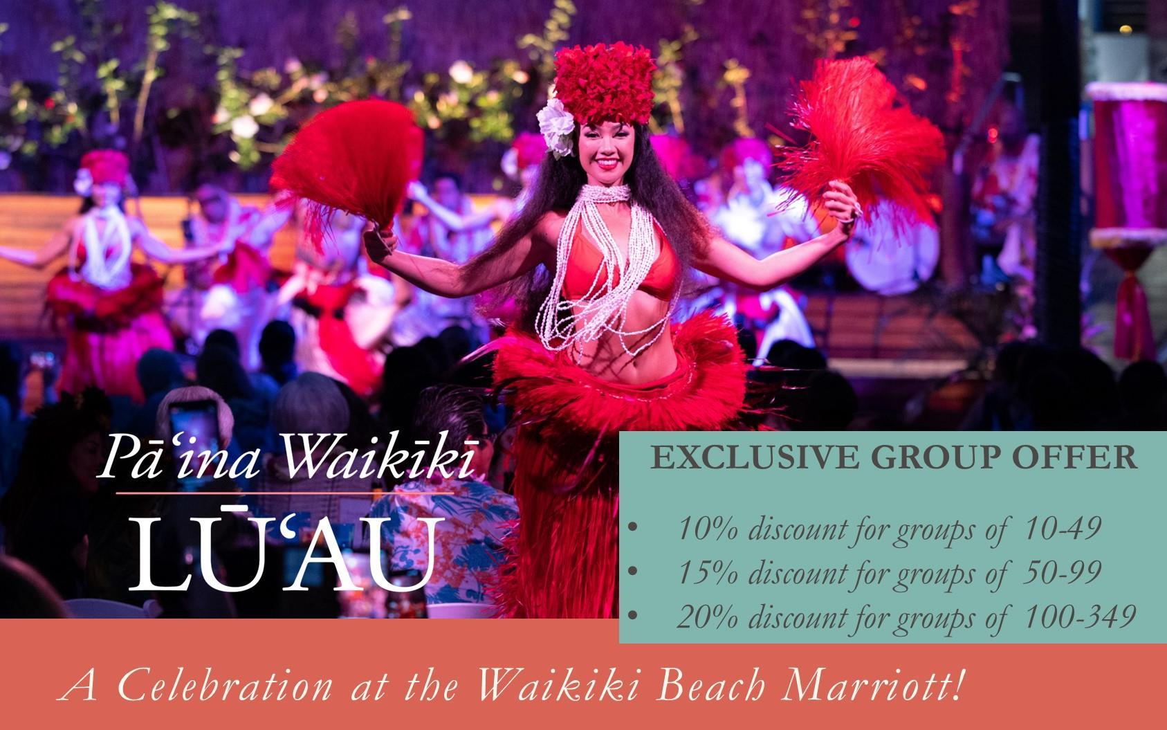Imagem de promoção Paina Waikiki Luau – Group Discounts Available