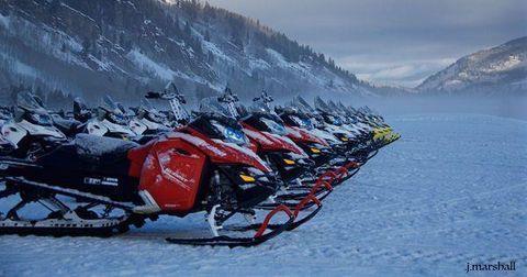 Snowmobiling