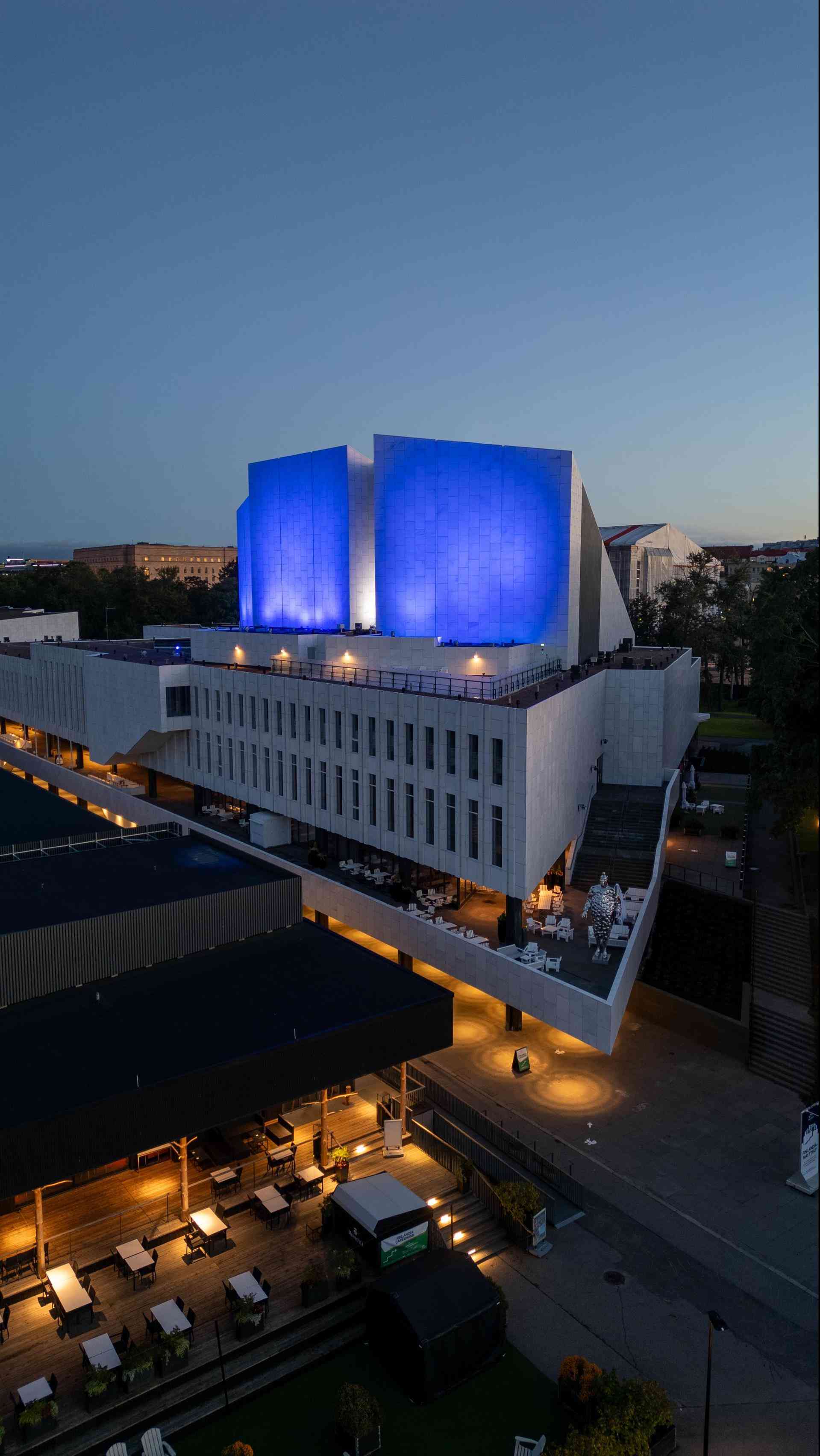 Finlandia Hall en Helsinki, FI