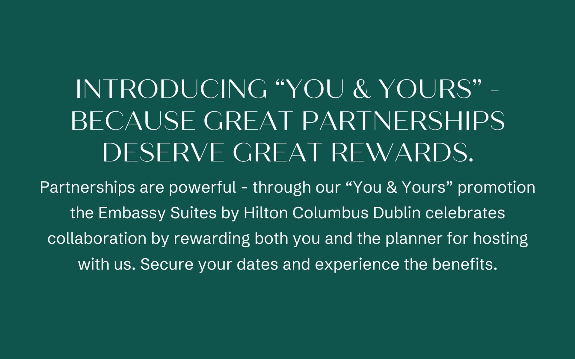 Imagen de promoción "You & Yours" Intermediary Partners Promotion