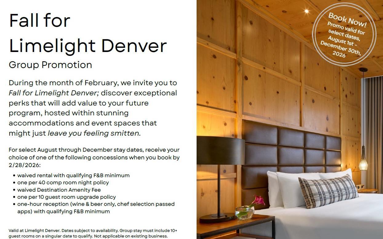 Imagen de promoción Fall for Limelight Denver, Group Promotion
