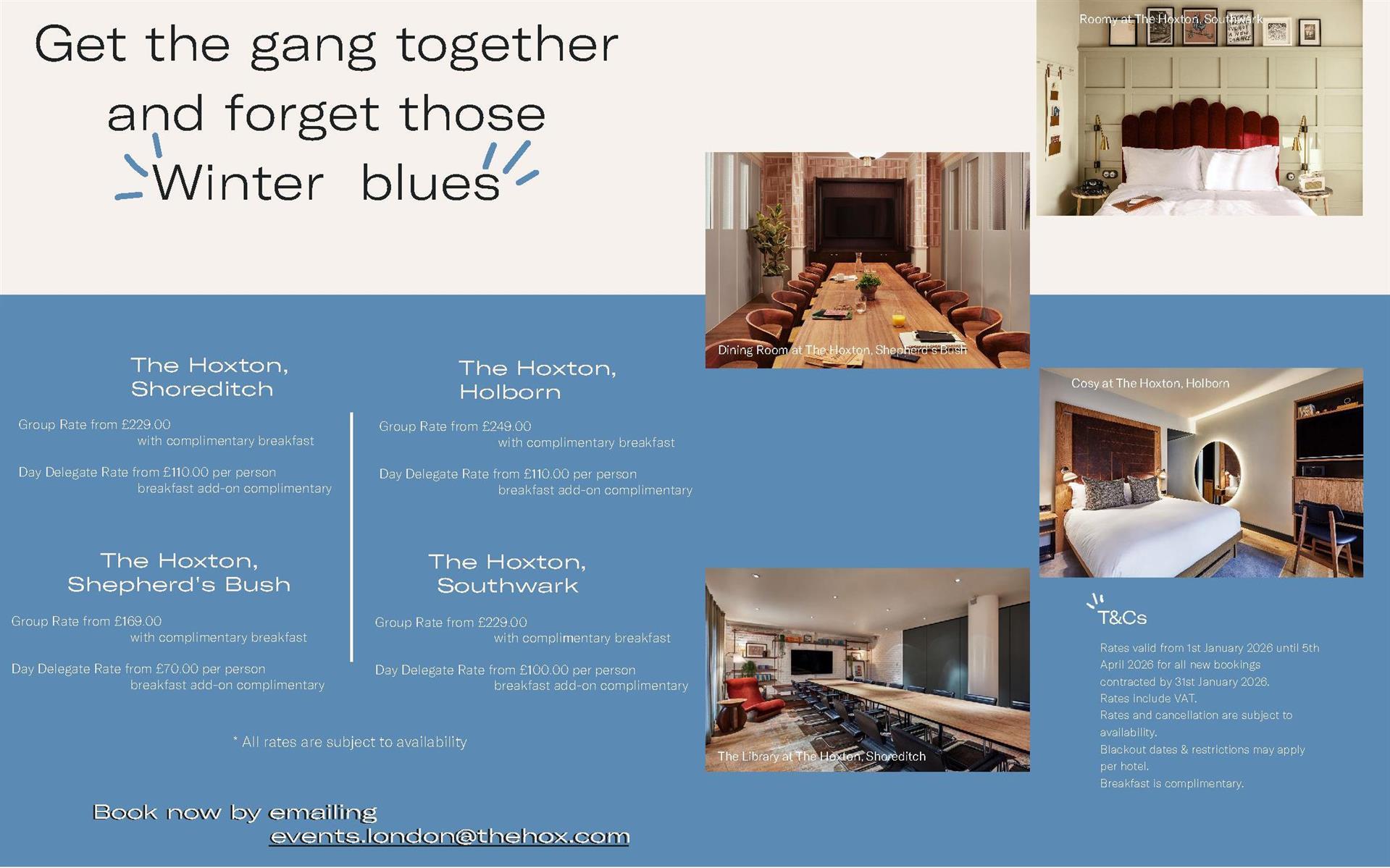 Imagen de promoción Q1 Group Rates 2026