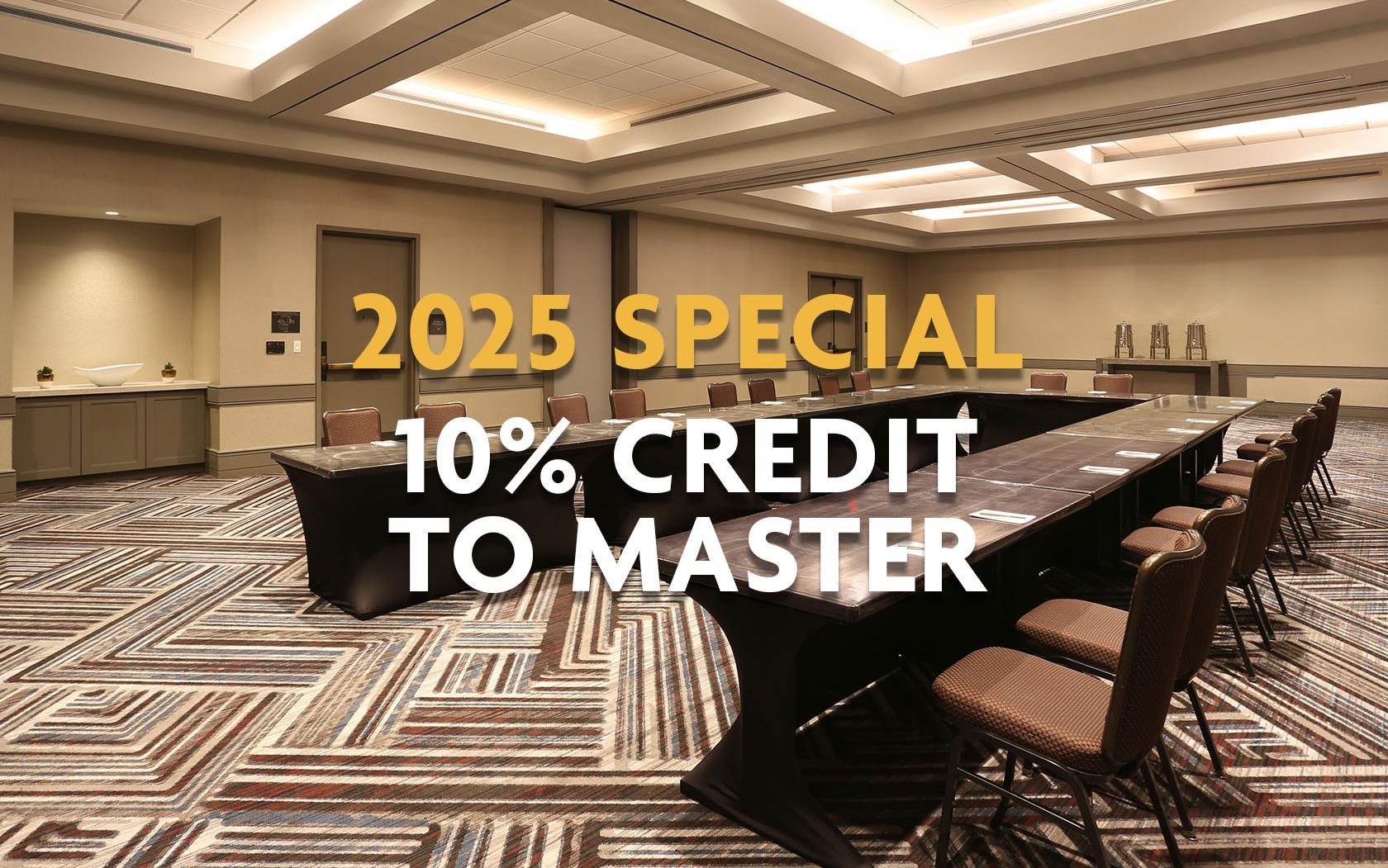 Crowne Plaza Atlanta Perimeter at Ravinia 2025 Special 10% Credit to Master