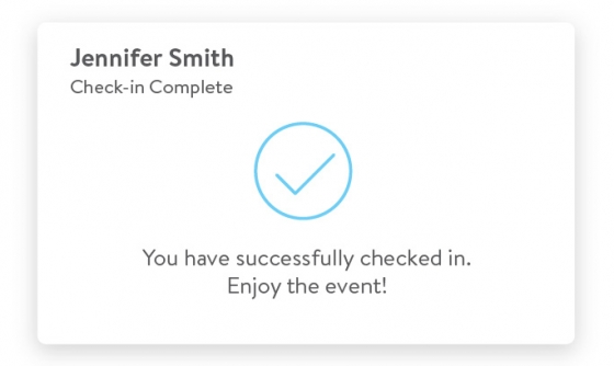 Stress-free attendee check-in process